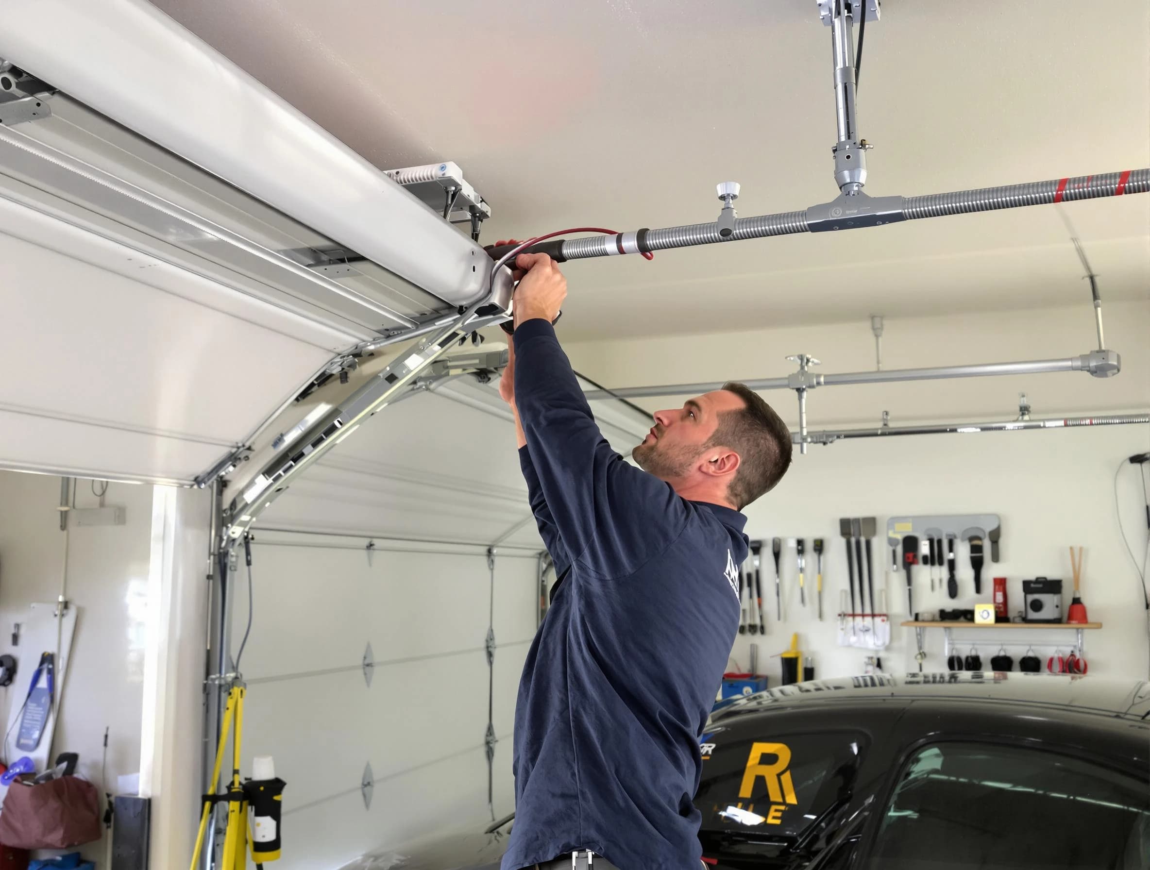 New Kensington Garage Door Repair technician performing garage door cable repair in New Kensington