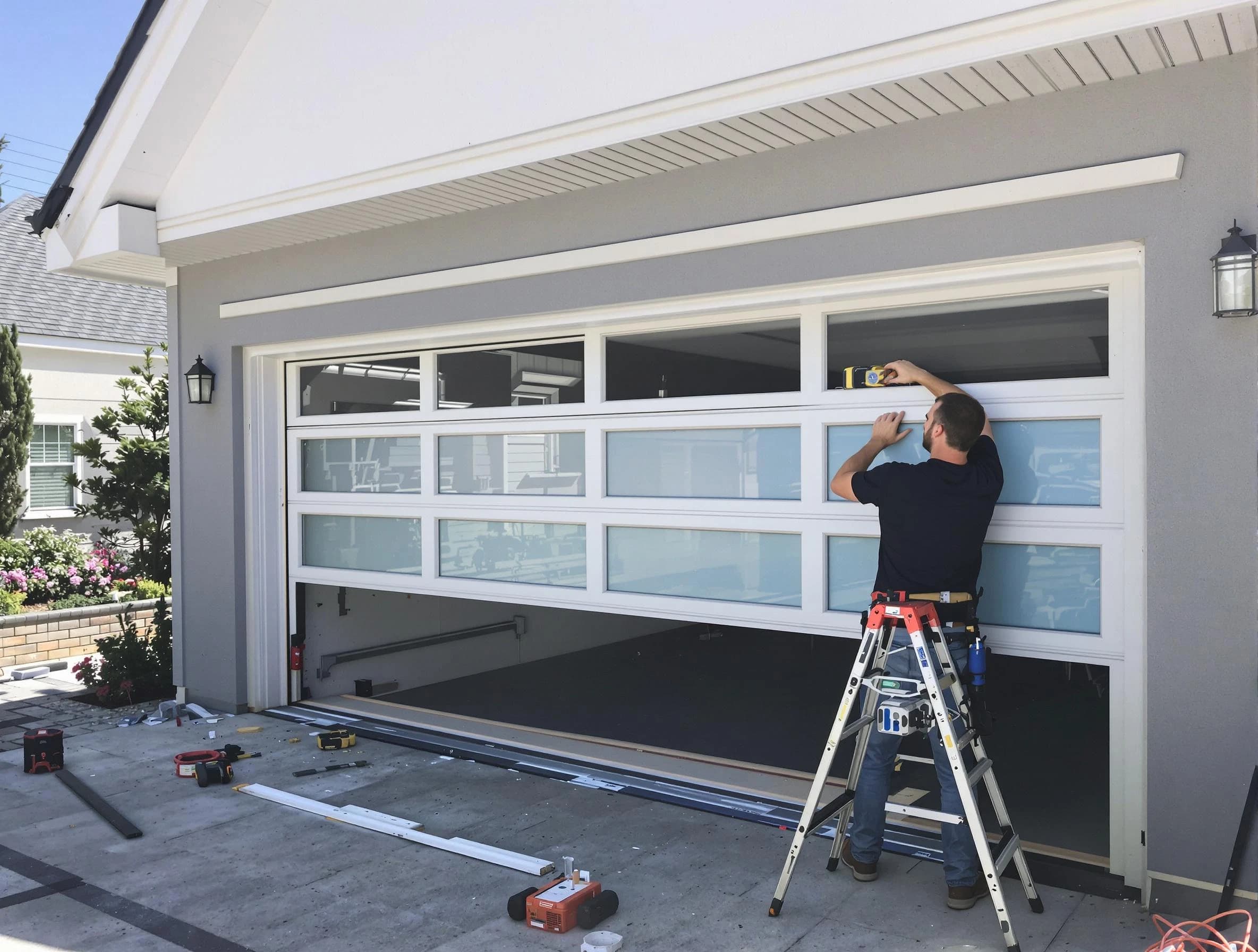 New Kensington Garage Door Repair team performing garage door replacement in New Kensington