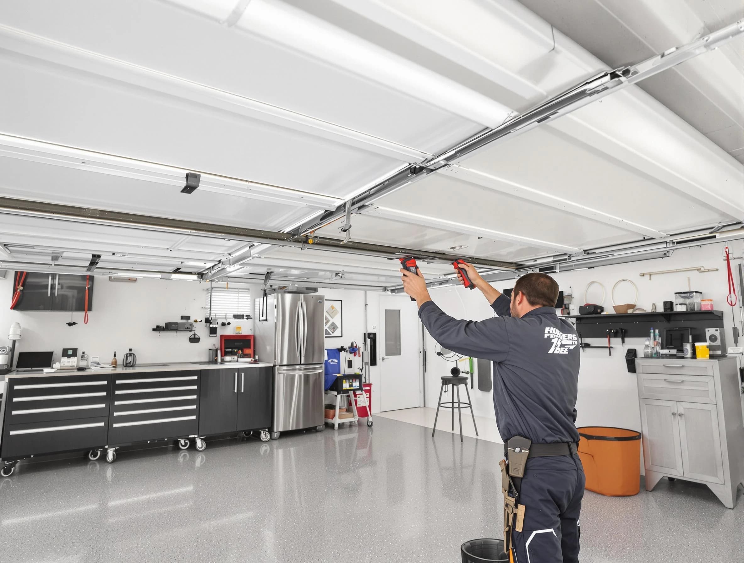 Overhead garage door repair service by New Kensington Garage Door Repair in New Kensington