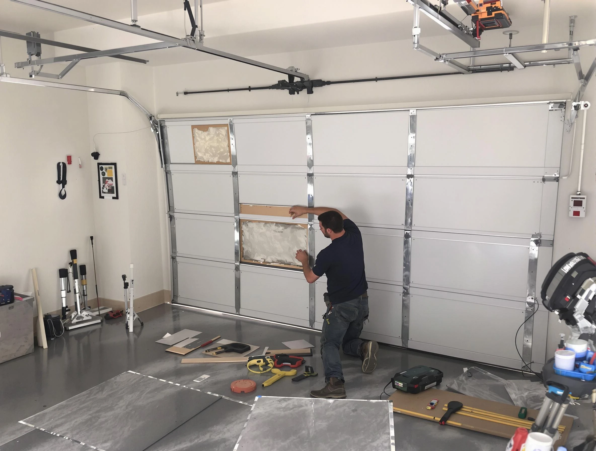 Garage Door Panel Repair in New Kensington