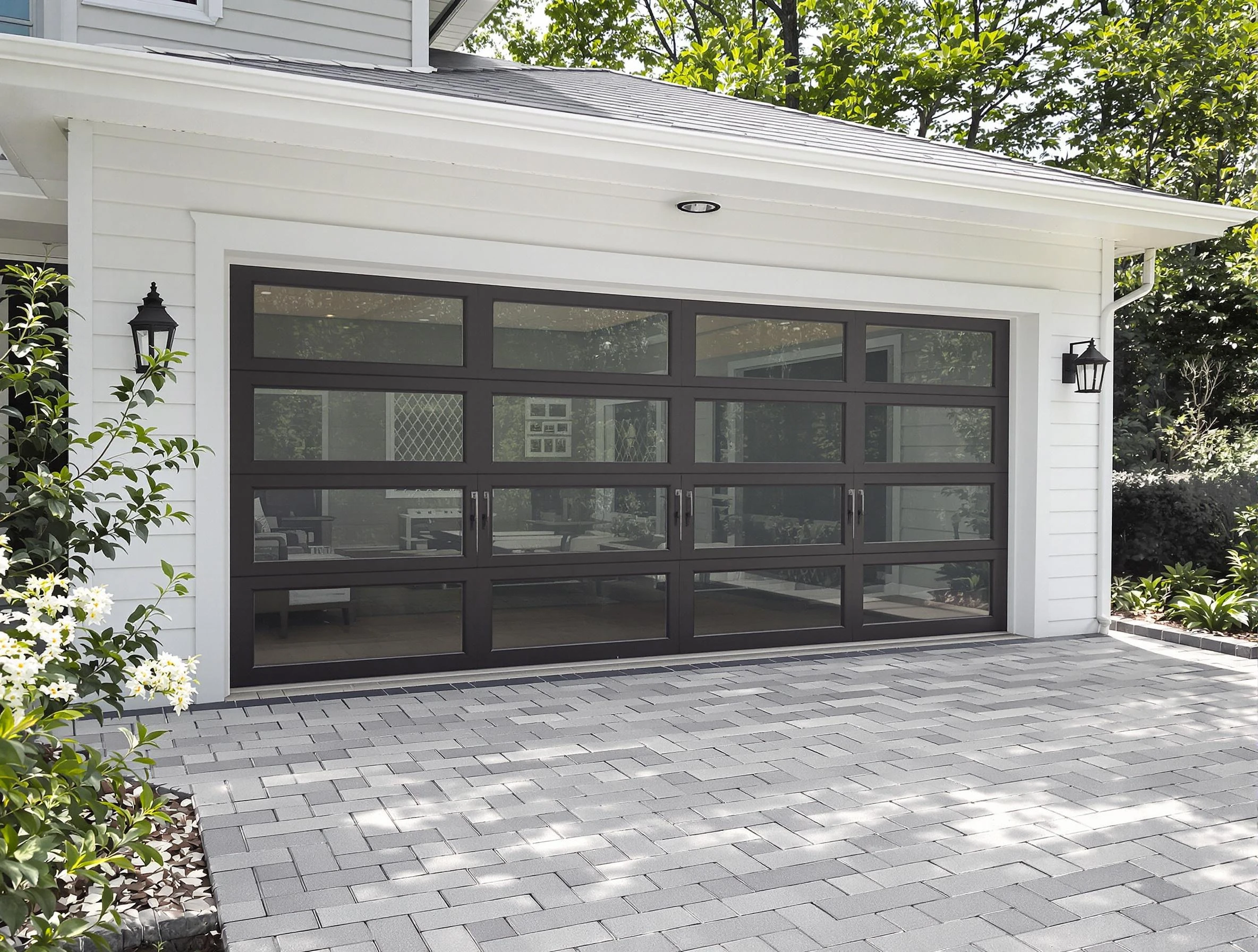 New Kensington Garage Door Repair design specialist presenting custom garage door options to New Kensington homeowner