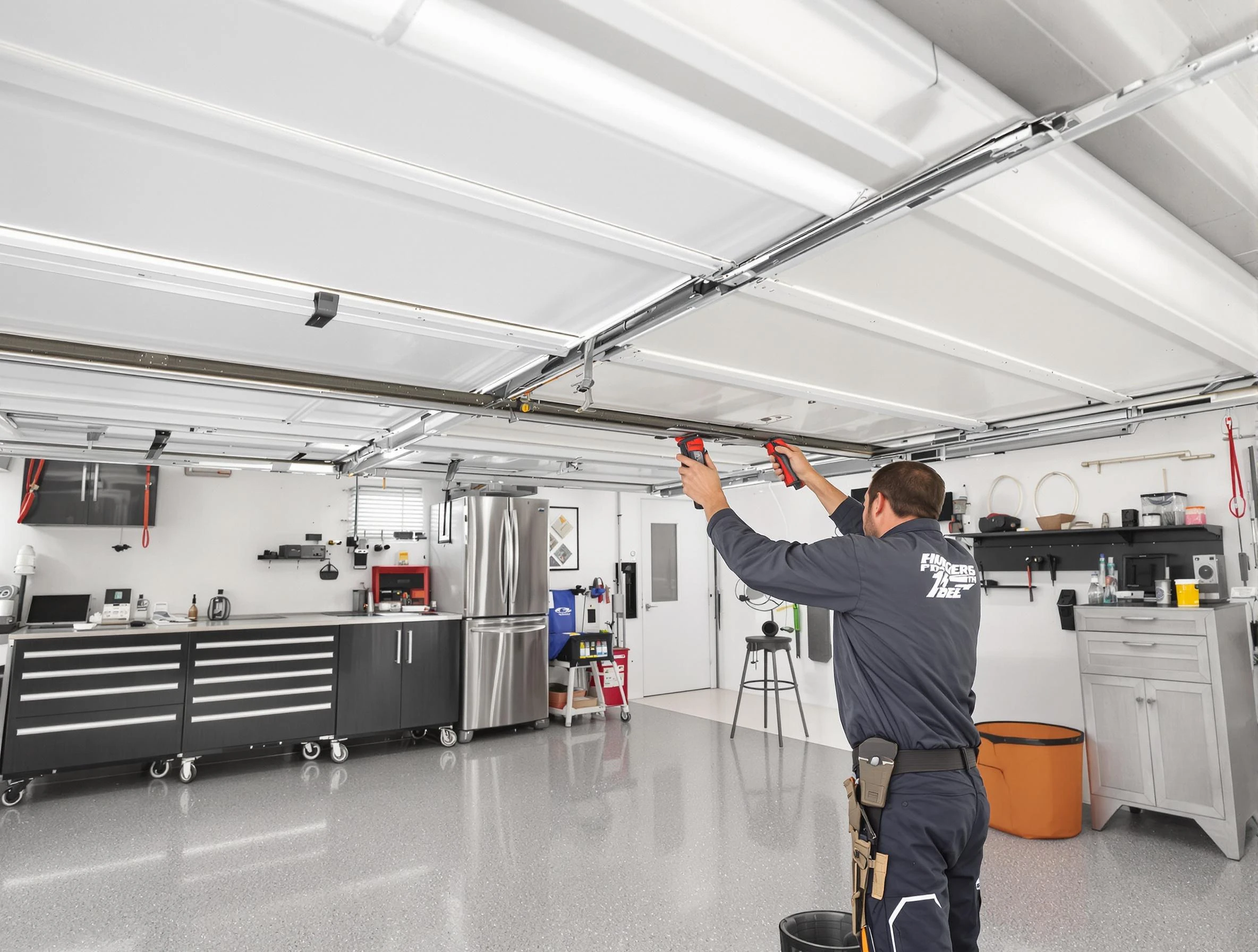 Overhead garage door repair service by New Kensington Garage Door Repair in New Kensington
